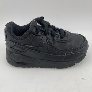Nike Infant Air Max 90 LTR Triple Black Casual Athletic Shoes - Size 7 C